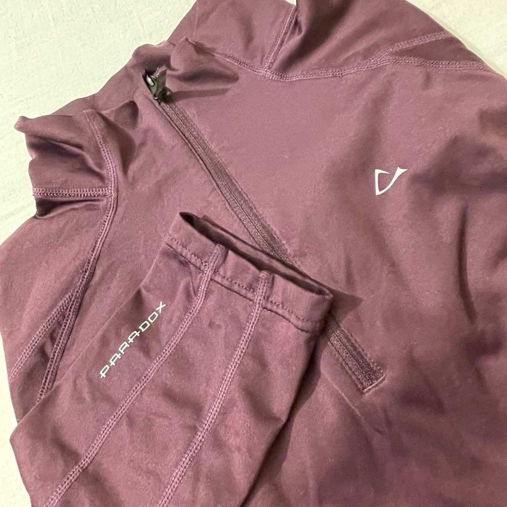 Paradox Women's Size Medium Half‎ Zip Pullover Top Long Sleeve Athletic Shirt